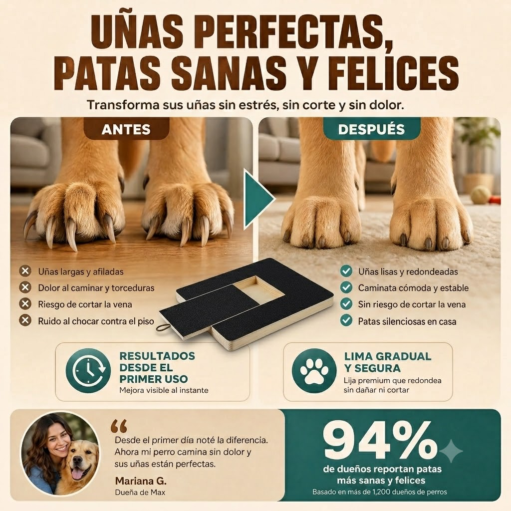 Tabla Limadora Interactiva Garras para Perros